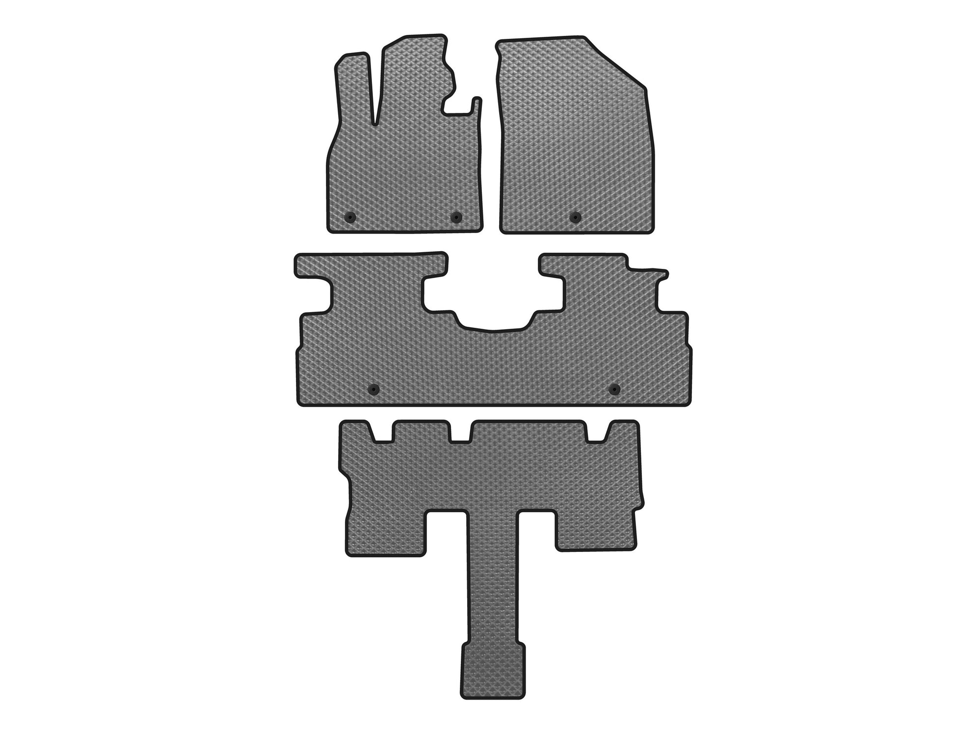 EVA Floor Mats (3 Rows, 7-Seater, Grey) for Hyundai Palisade 2018-2025 - image 1