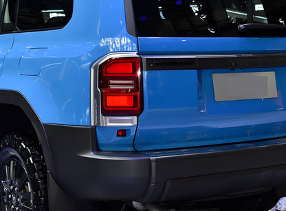 Chrome Tail Light Covers for Toyota Land Cruiser Prado 250 2023- - image 4