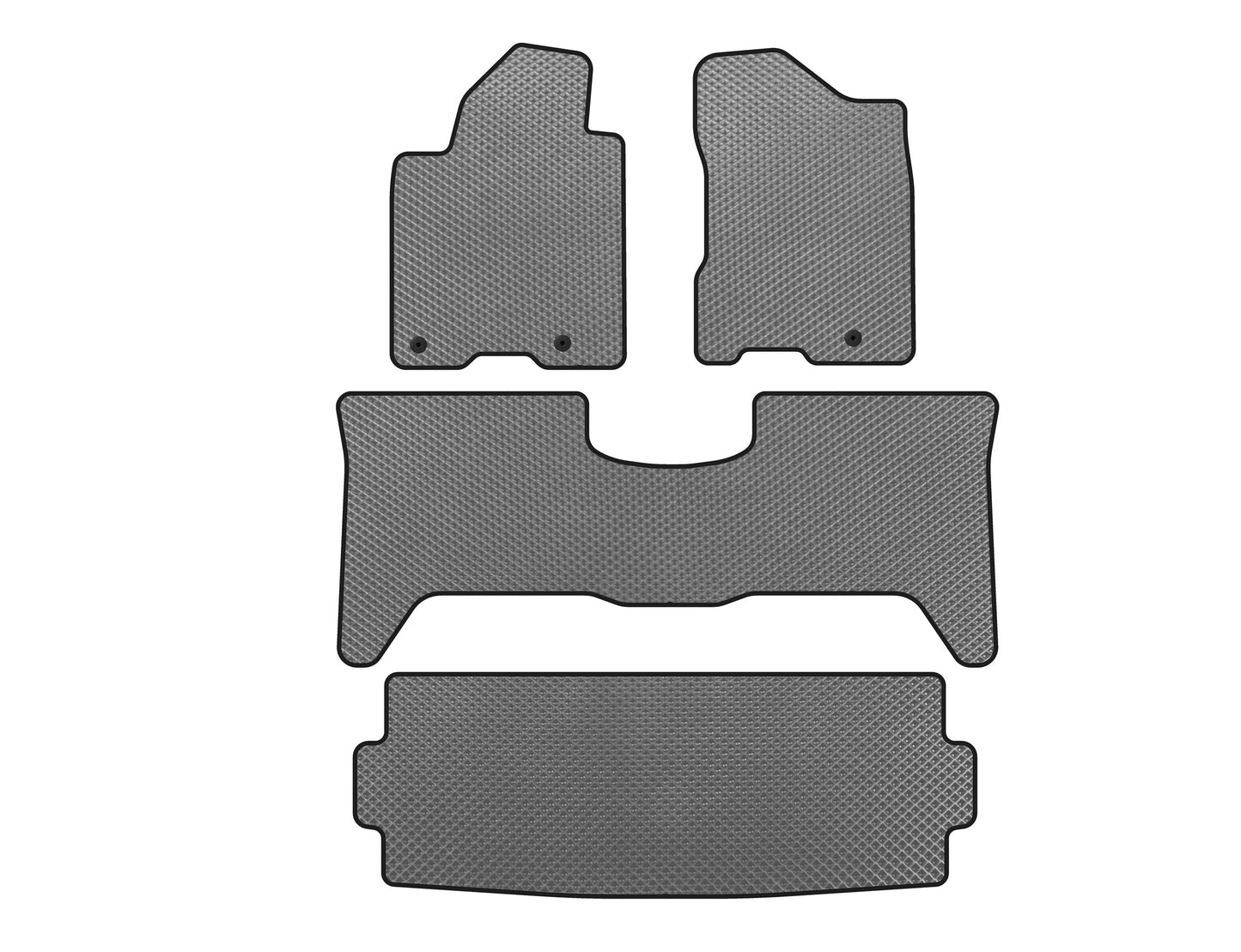 EVA Floor Mats (3 Rows, 2003-2008, Gray) for Nissan Armada 2003-2015 - image 1