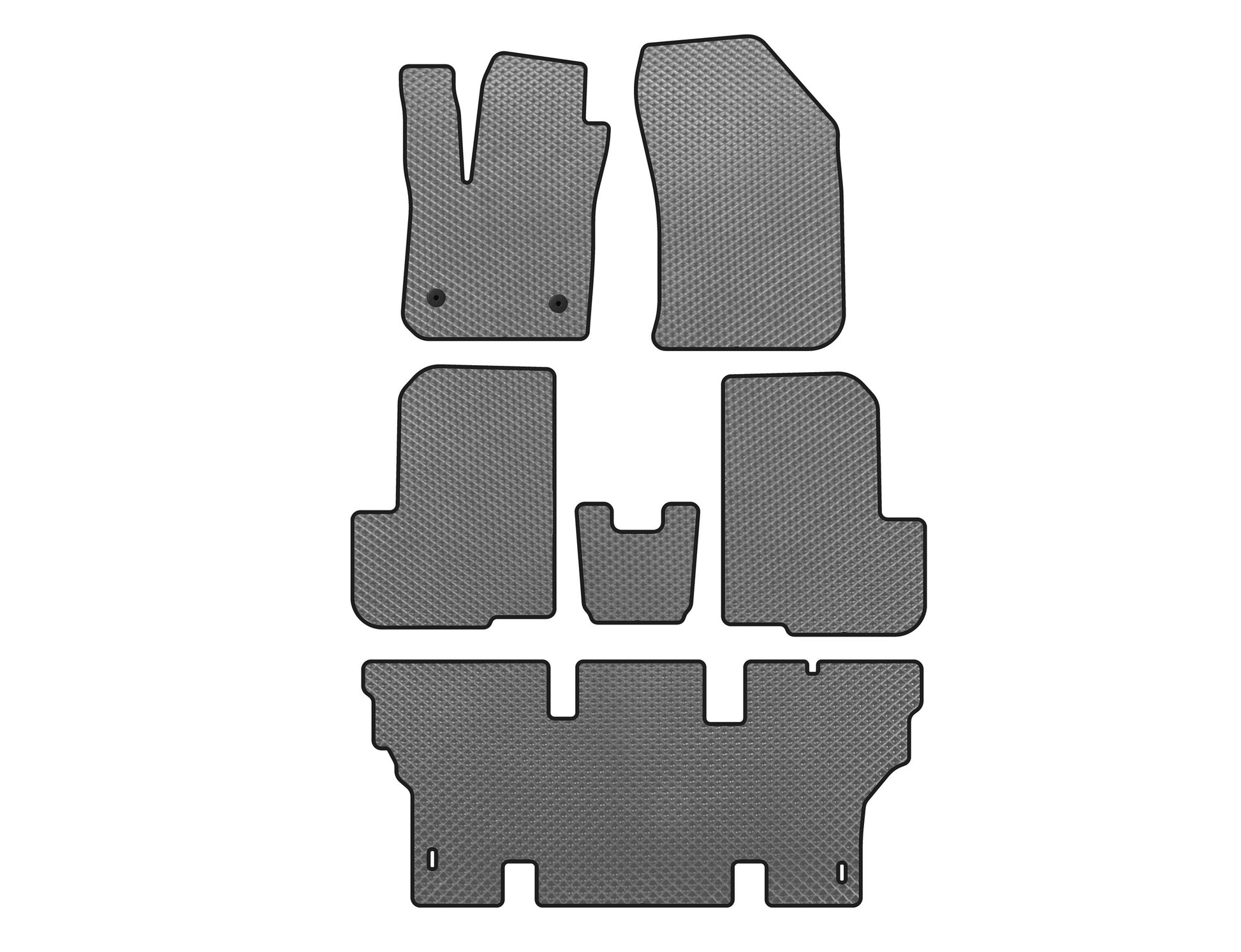 EVA Floor Mats (3 Rows, 7-Seater, Grey) for Dacia Lodgy 2012-2022 - image 1