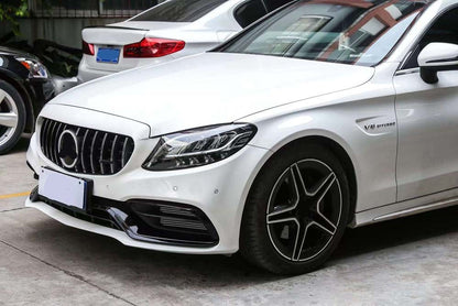 Body kit with diffuser (AMG C63-design 2018-2021) for Mercedes C-сlass W205 2014-2021 - image 1