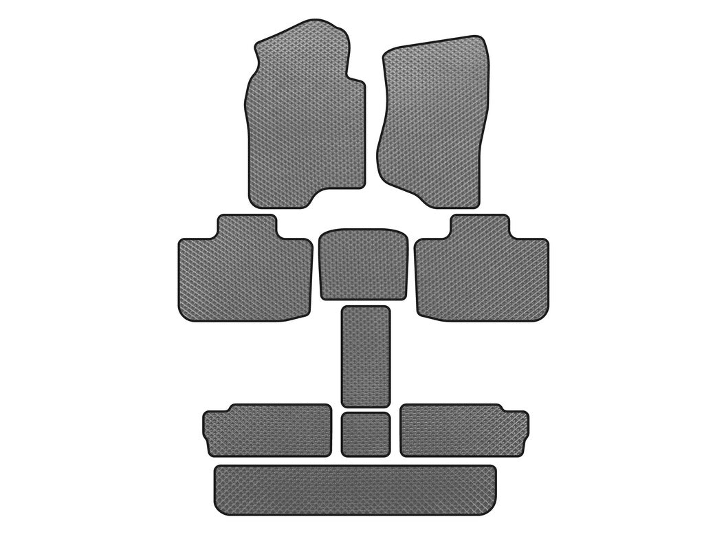 EVA Floor Mats (3 Rows, Gray) for Cadillac Escalade 2007-2014 - image 1