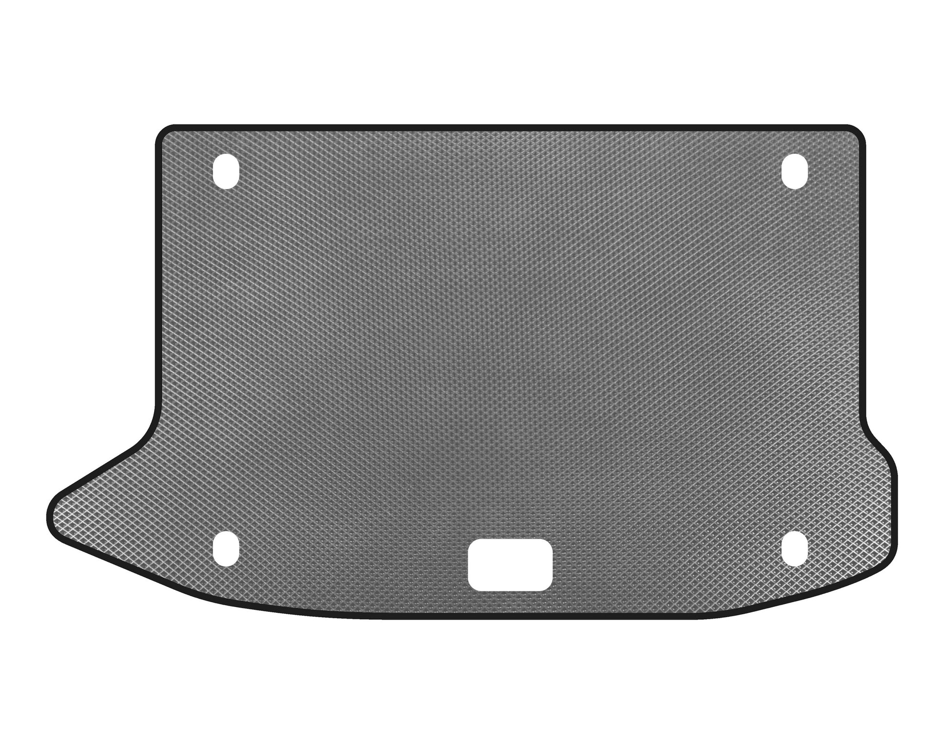 EVA trunk mat (2017-2020, Petrol, Gray) for Hyundai Kona 2017-2023 - image 1