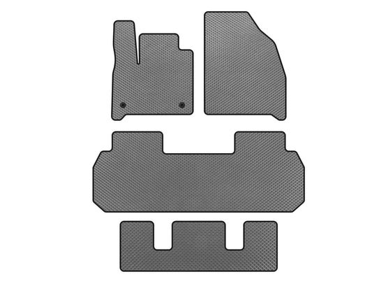 EVA Floor Mats (3 Rows, Gray) for Chevrolet Traverse 2017- - image 1