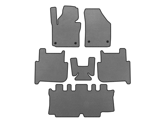 EVA Floor Mats (3 Rows, 2006-2010, 7-Seater, Gray) for Volkswagen Touran 2003-2010 - image 1