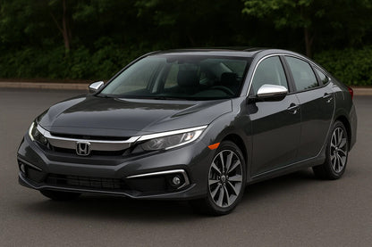 Mirror Covers (2 pcs, Stainless Steel) for Honda Civic Sedan 2021- - image 3