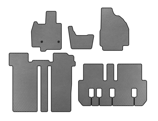 EVA Floor Mats (3 Rows, 6-Seater, Gray) for Toyota Previa 2006-2019 - image 1