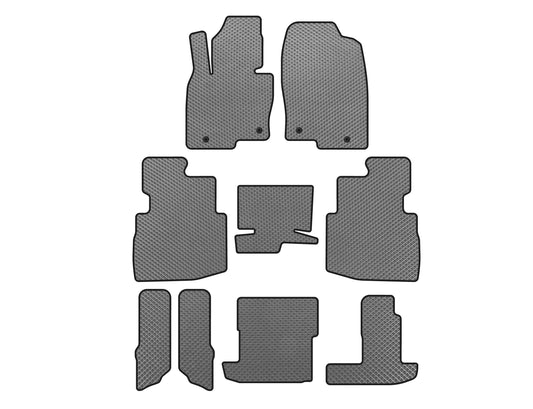 EVA Floor Mats (3 Rows, 7-Seater, Grey) for Mazda CX-9 2017- - image 1