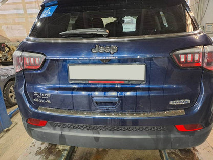 Pad on the rear bumper Carmos (stainless) for Jeep Compass 2016↗︎ - Reelken Auto