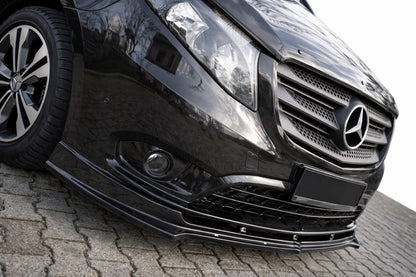 Front Lip Spoiler EuroCap (black) for Mercedes Vito/V-class W447 2014- - image 2