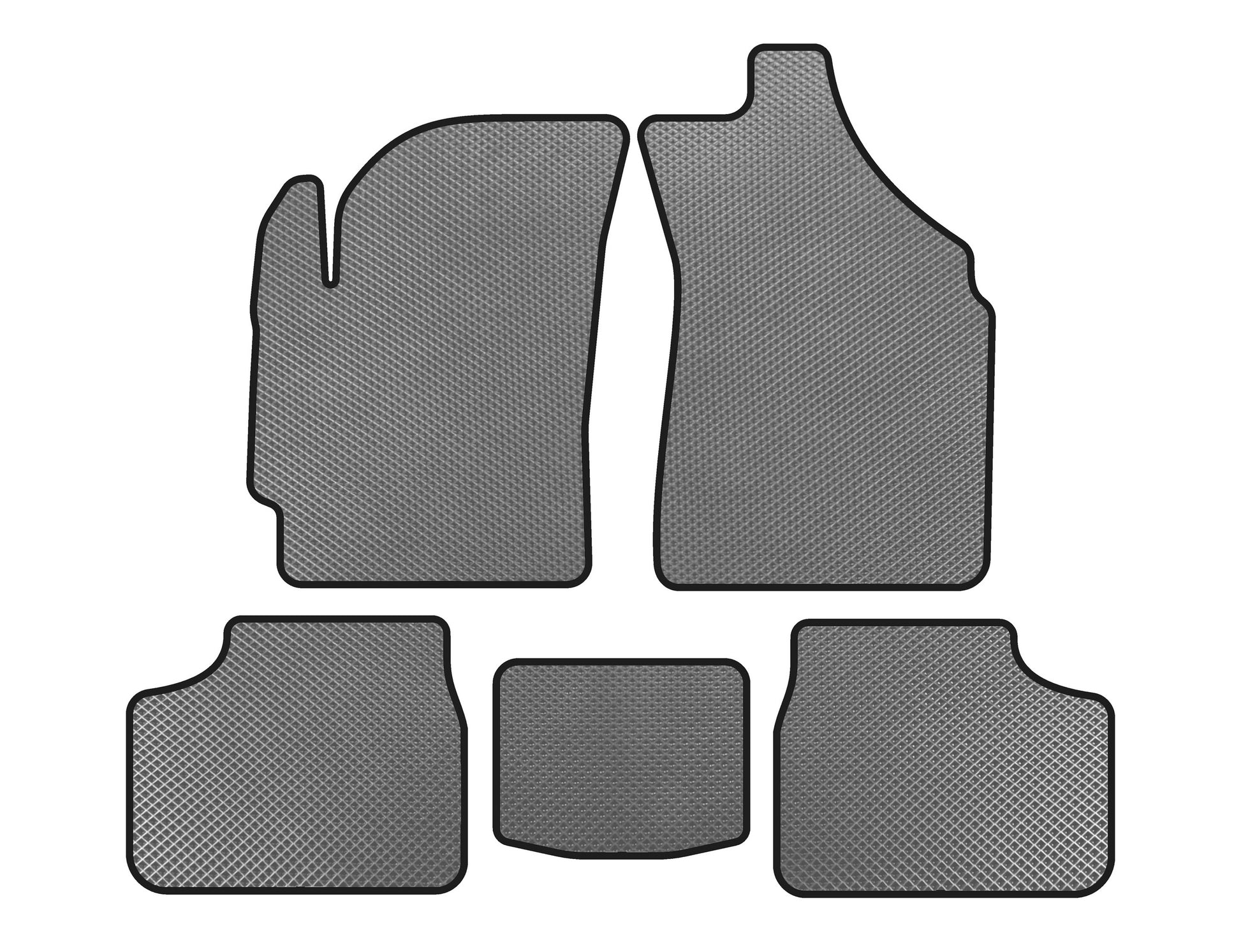 EVA Floor Mats (Gray) for Daewoo Matiz 1998-2008 - image 1