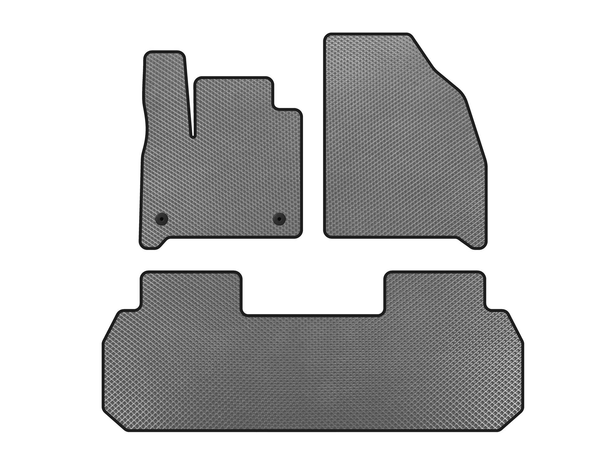 EVA Floor Mats (2 Rows, Gray) for Chevrolet Traverse 2017- - image 1