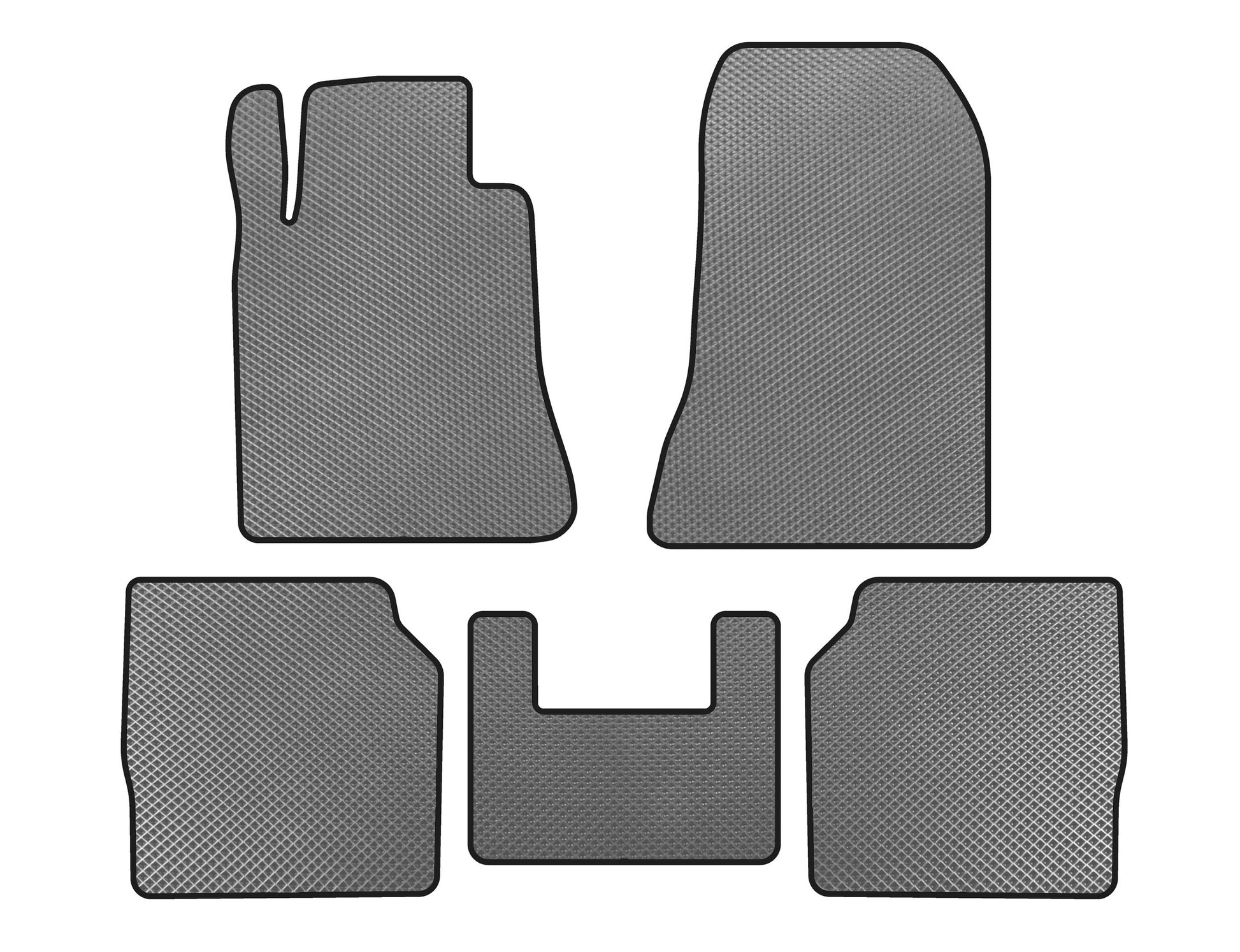 EVA Floor Mats (SD, Long Wheelbase, Grey) for Mercedes S-сlass W140 1991-1998 - image 1