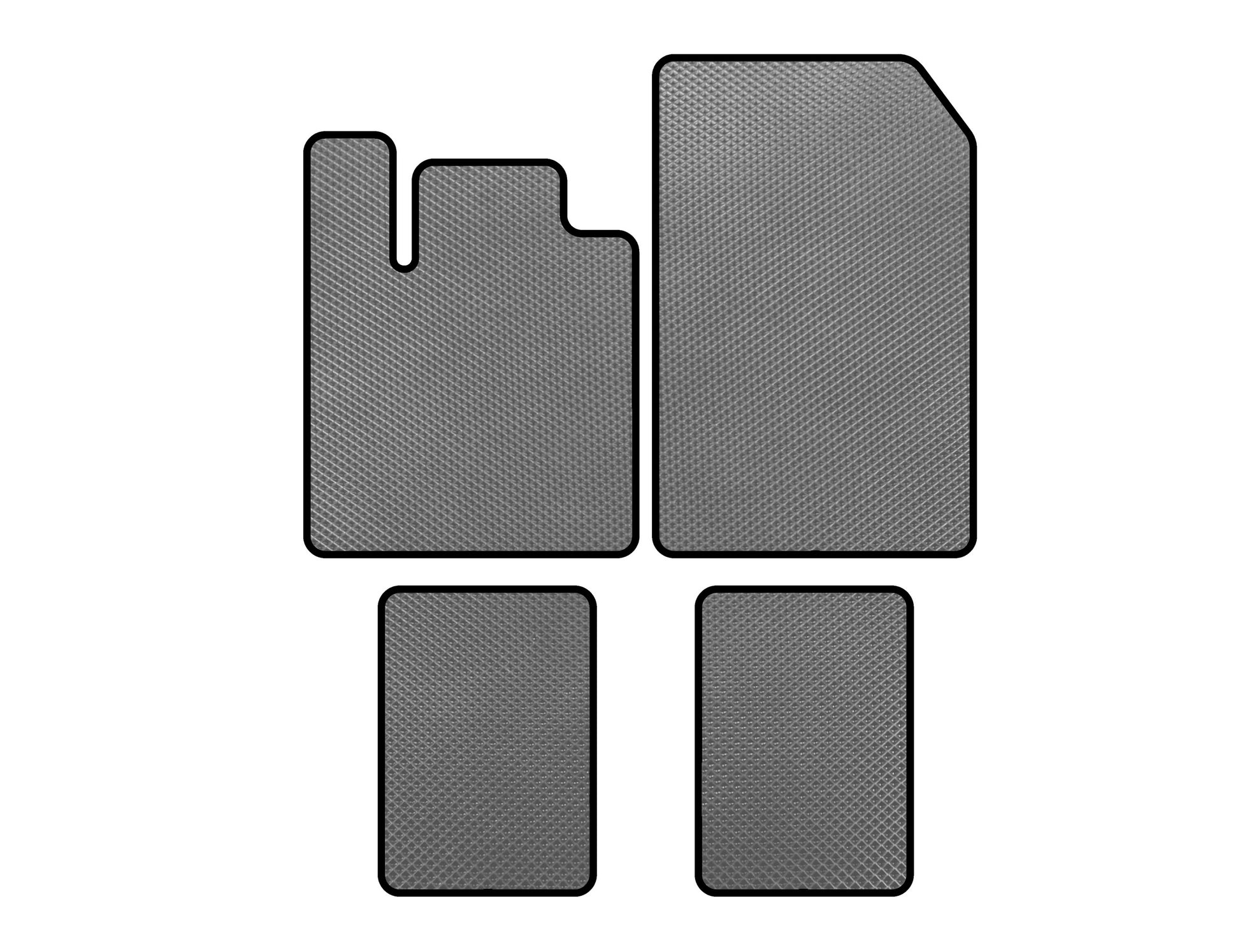 EVA Floor Mats (Gray) for Renault Twingo 2007-2014 - image 1