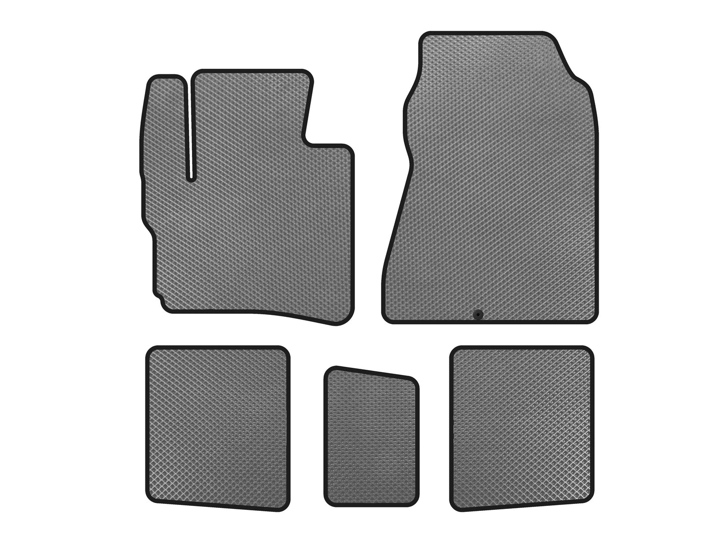 EVA Floor Mats (HB, Gray) for Toyota IQ 2008-2015 - image 1