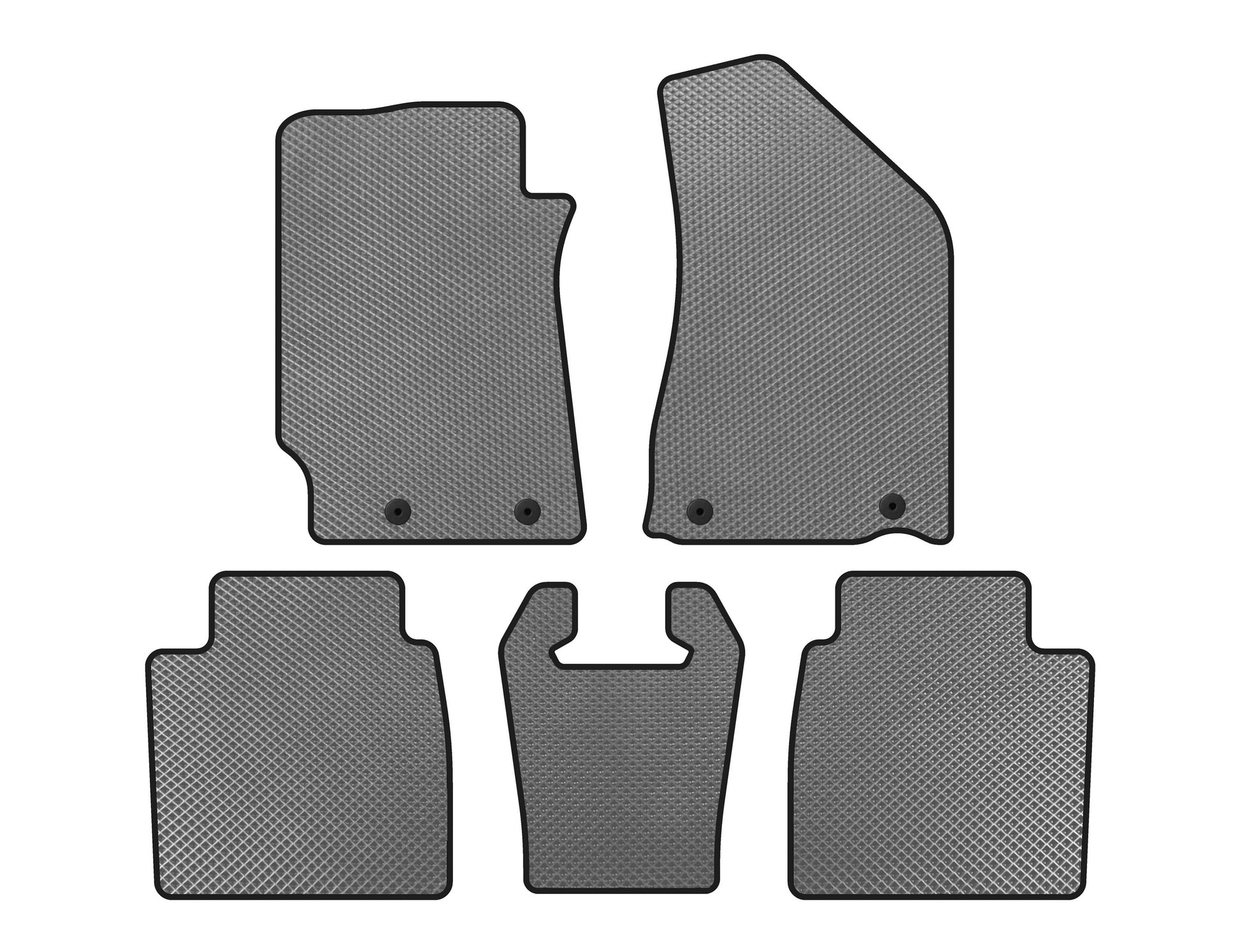 EVA Floor Mats (SD, Gray) for Geely Emgrand EC8 - image 1