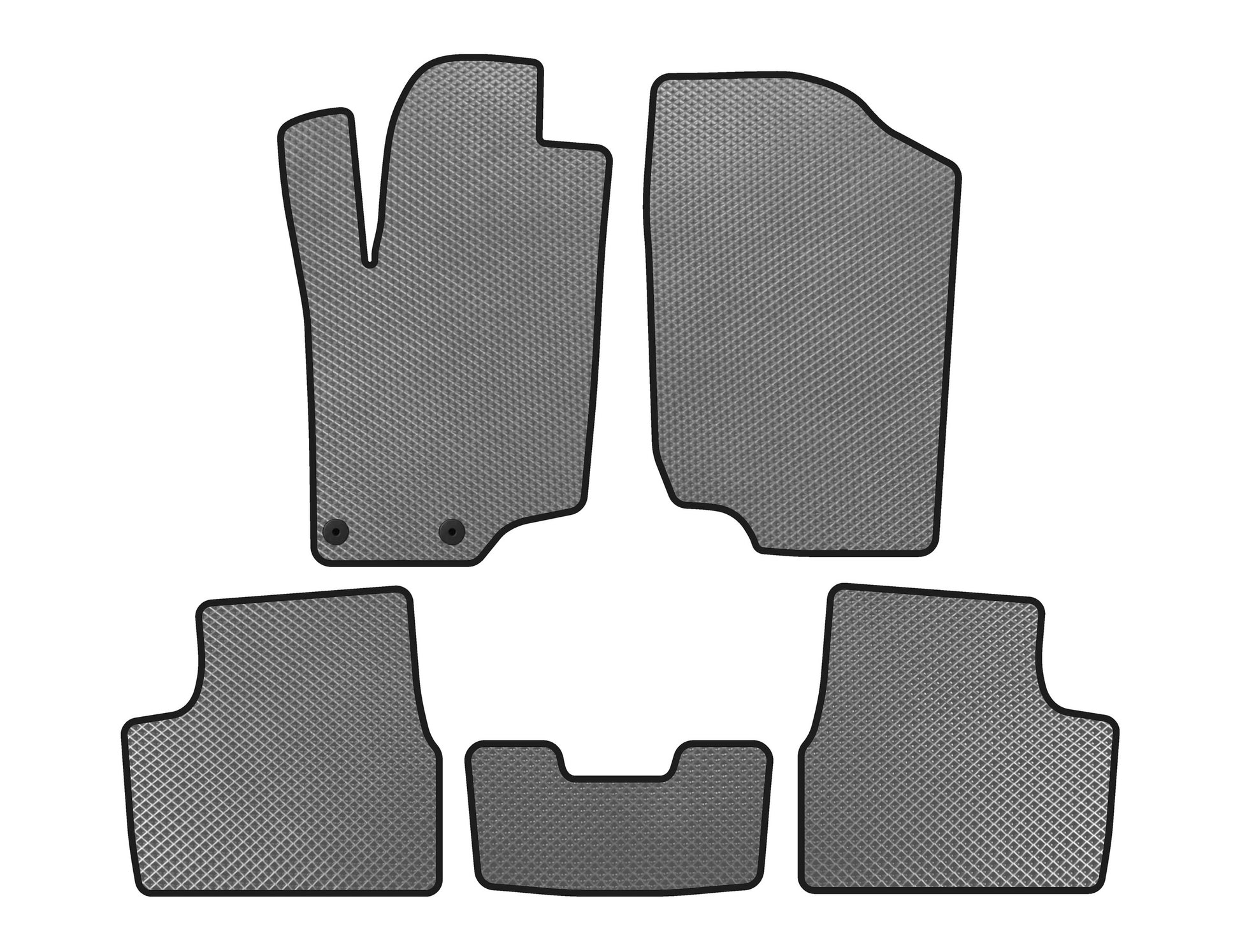 EVA Floor Mats (HB, 5-Door, Gray) for Peugeot 207 2006-2014 - image 1