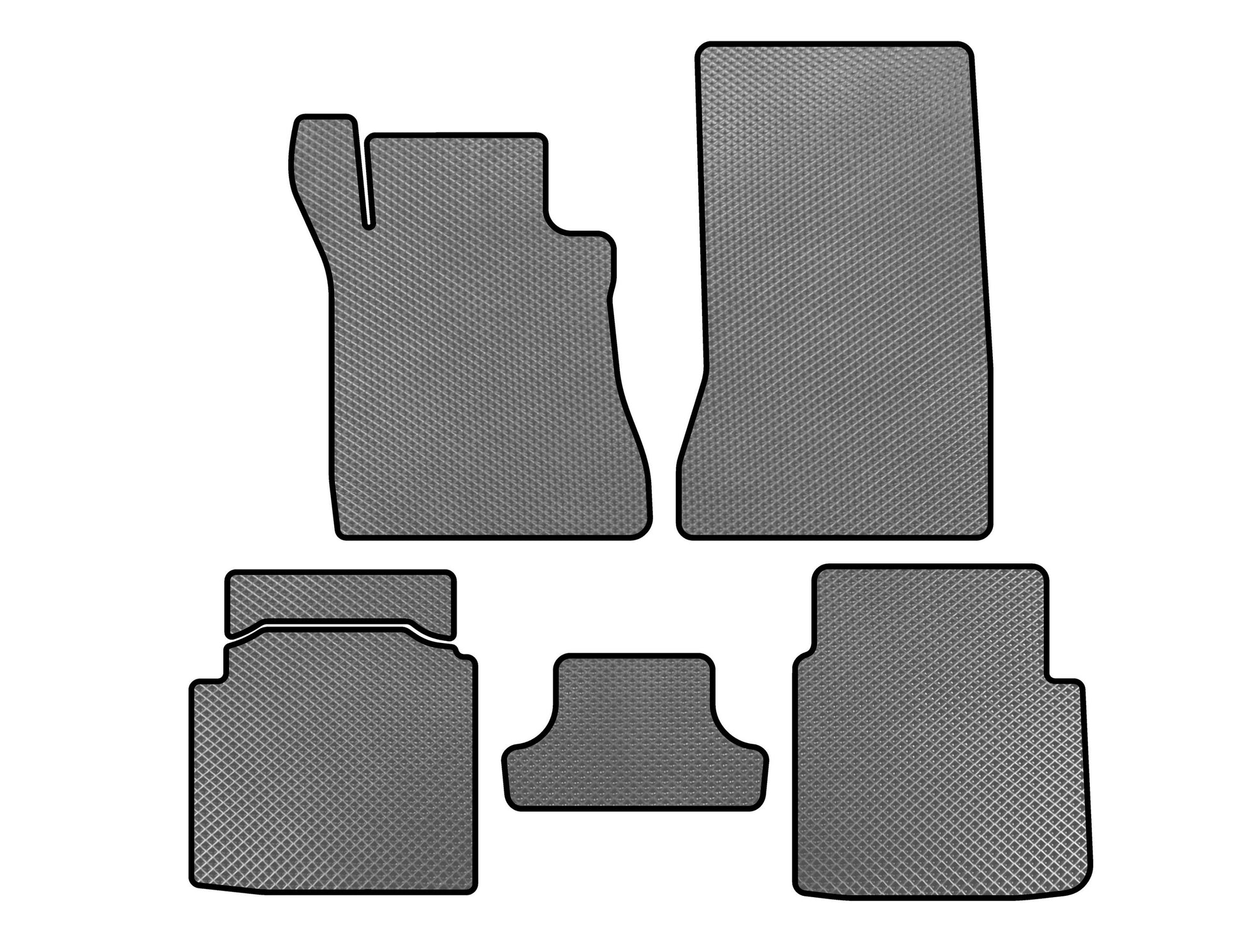 EVA mats (SD, Short base, Gray) for Mercedes S-class W126 - image 1