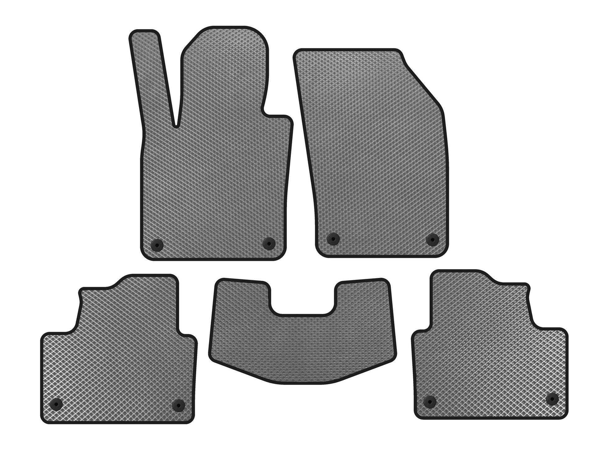 EVA Floor Mats (Gray) for Volvo S60 2019- - image 1