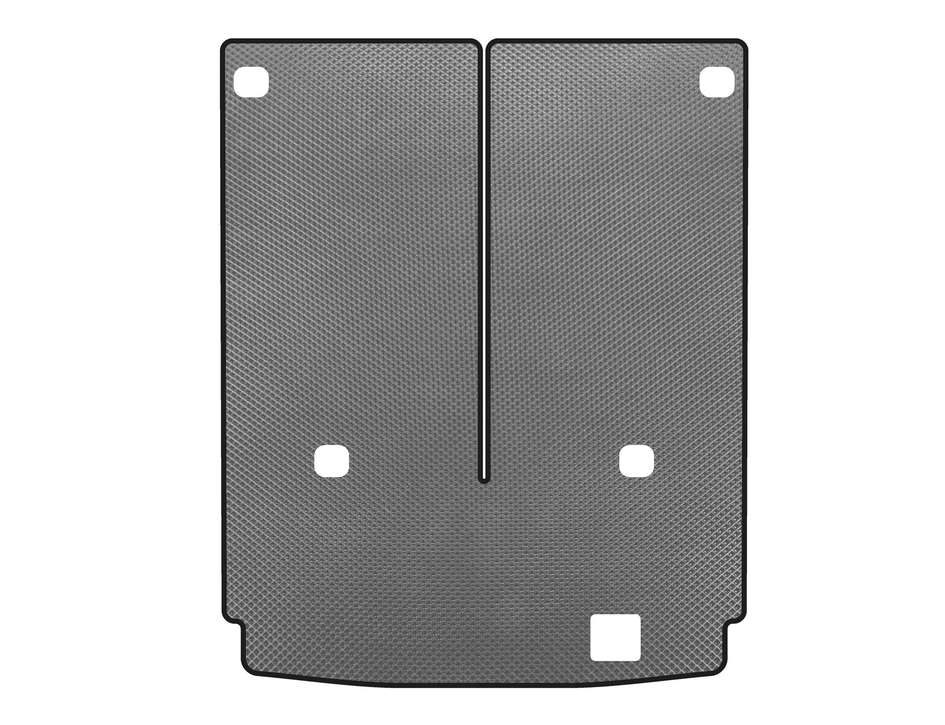Trunk Mat EVA (7-seater with folded 3rd row, Gray) for Mercedes GL сlass X164 2006-2012 - image 1