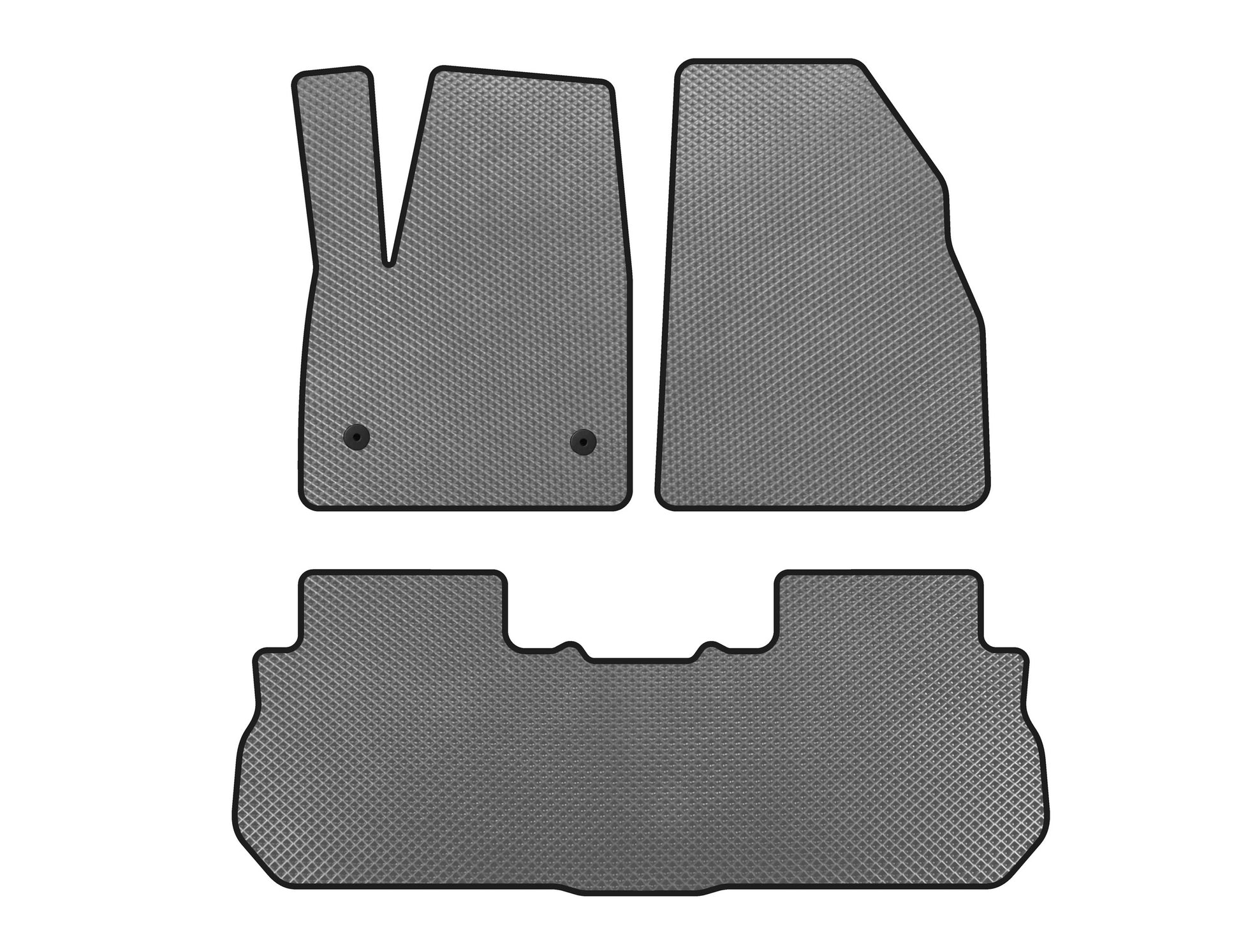 EVA Floor Mats (2 Rows, 2017-2019, Gray) for GMC Acadia 2017- - image 1