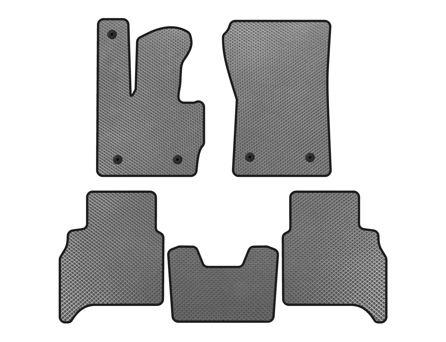 EVA Floor Mats (Automatic, Gray) for Mercedes G сlass W463 2018-2024 - image 1