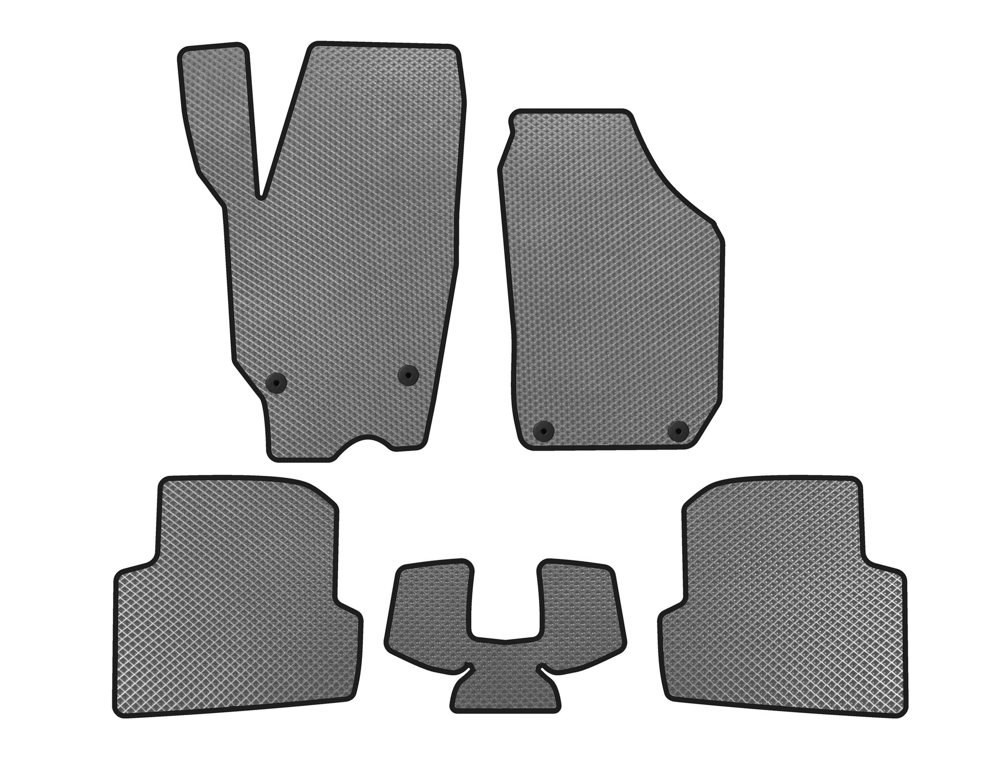 EVA Floor Mats (2010-2014, SW, Gray) for Skoda Fabia 2007-2014 - image 1