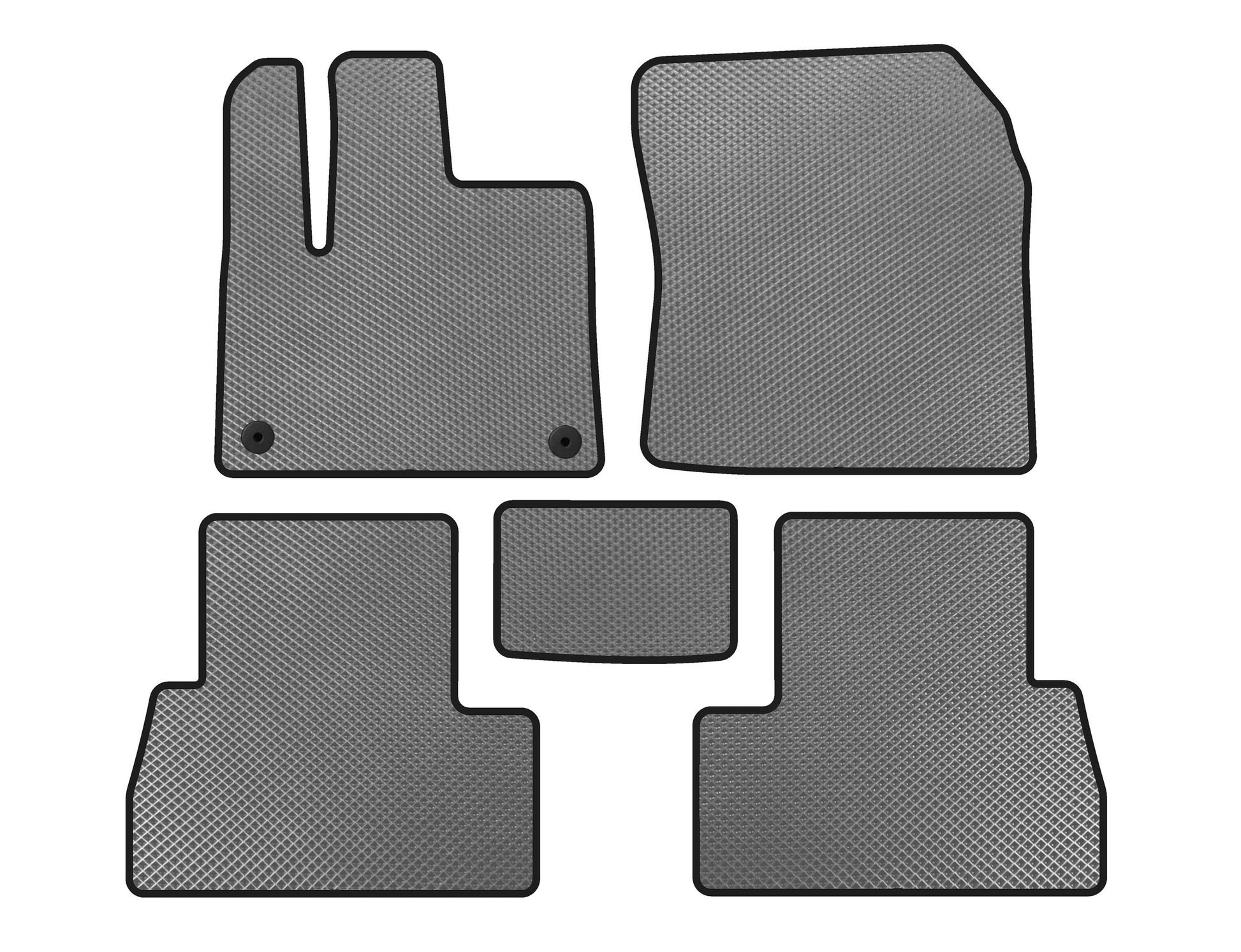 EVA Floor Mats (Long Wheelbase, Gray) for Peugeot Partner/Rifter 2019- - image 1