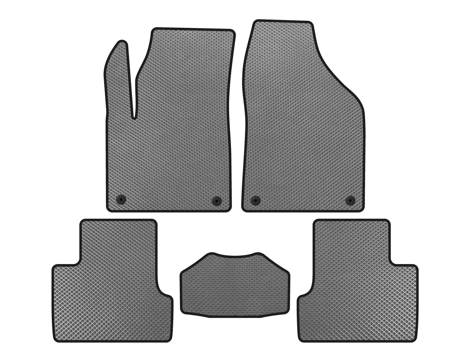 EVA Floor Mats (2018+, Gray) for Jeep Cherokee KL 2013- - image 1