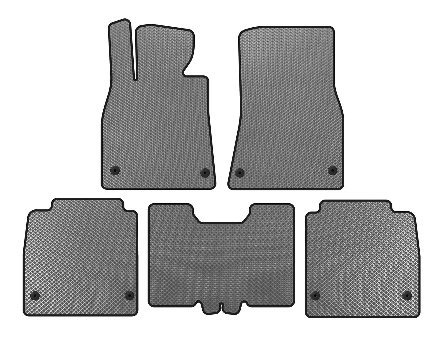 EVA Floor Mats (2007-2010, SD, Long Wheelbase, Gray) for Lexus LS 2007-2017 - image 1
