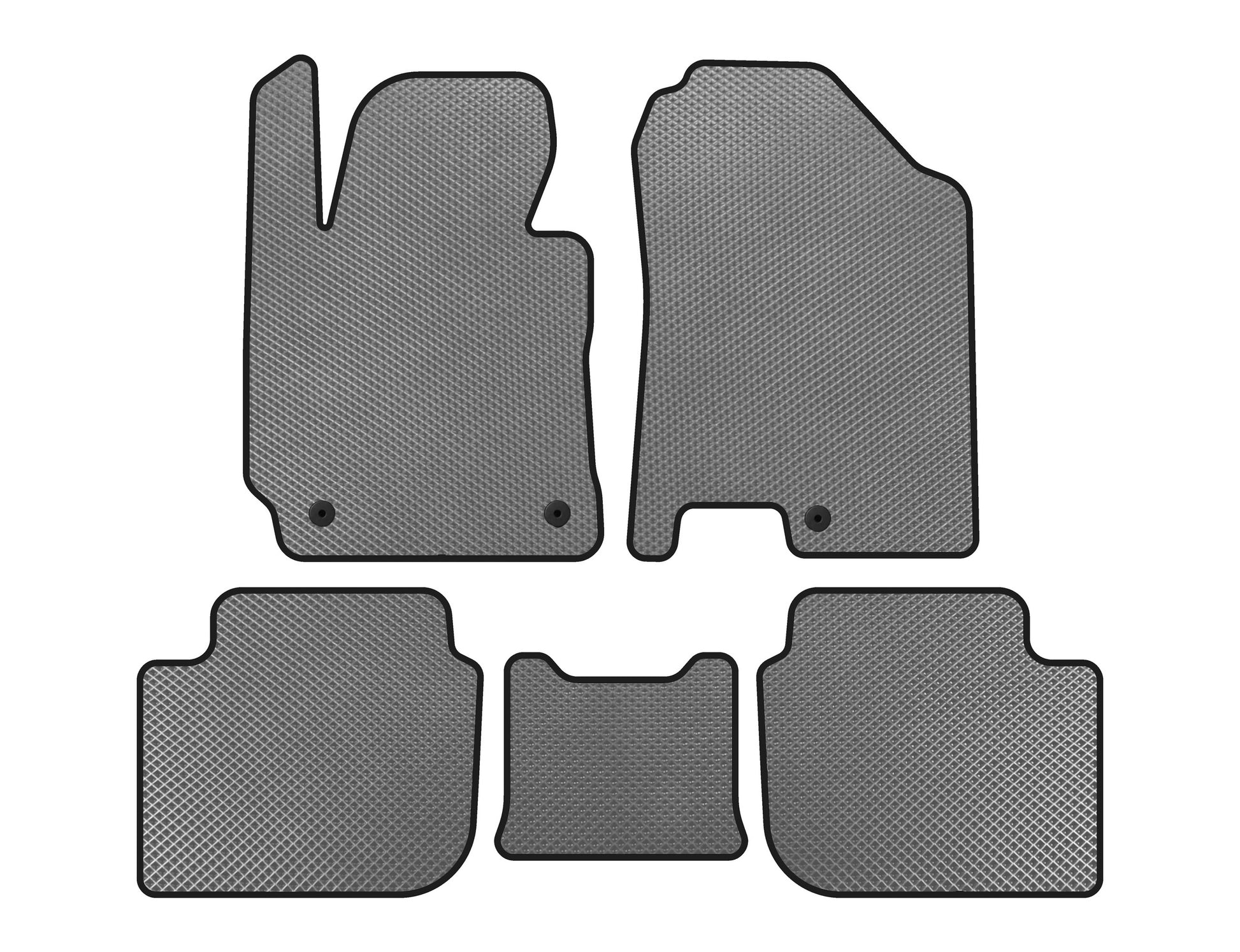 EVA Floor Mats (SD, Gray) for Kia Cerato 3 2013-2018 - image 1