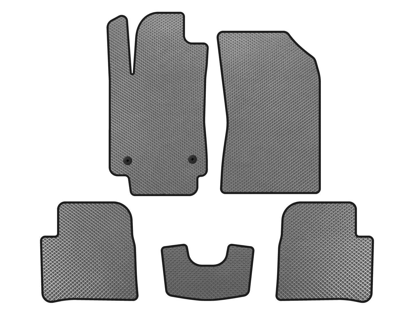 EVA Floor Mats (HB, Gray) for Citroen C-3 2016-2023 - image 1