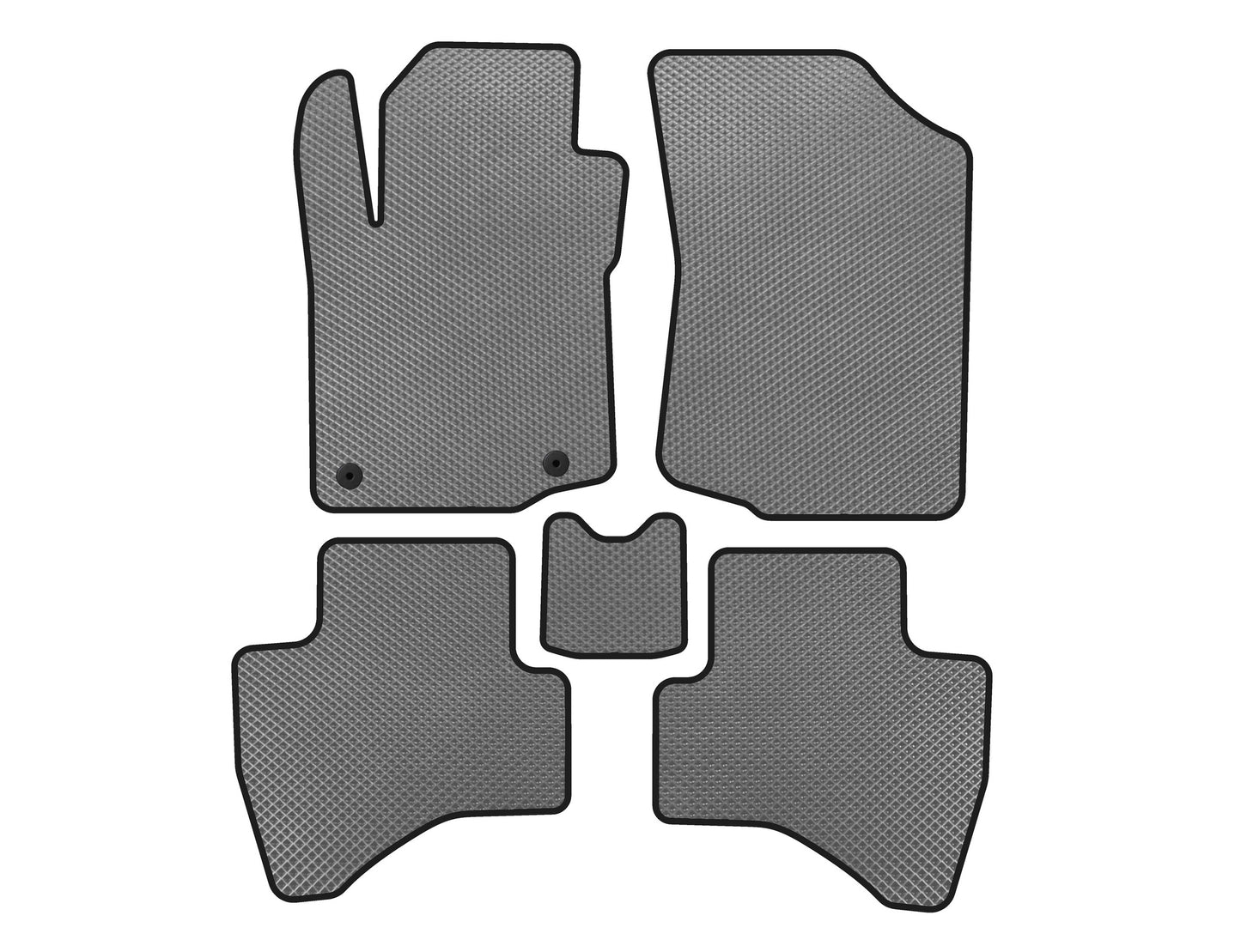 EVA Floor Mats (HB, Gray) for Peugeot 107 2005-2014 - image 1