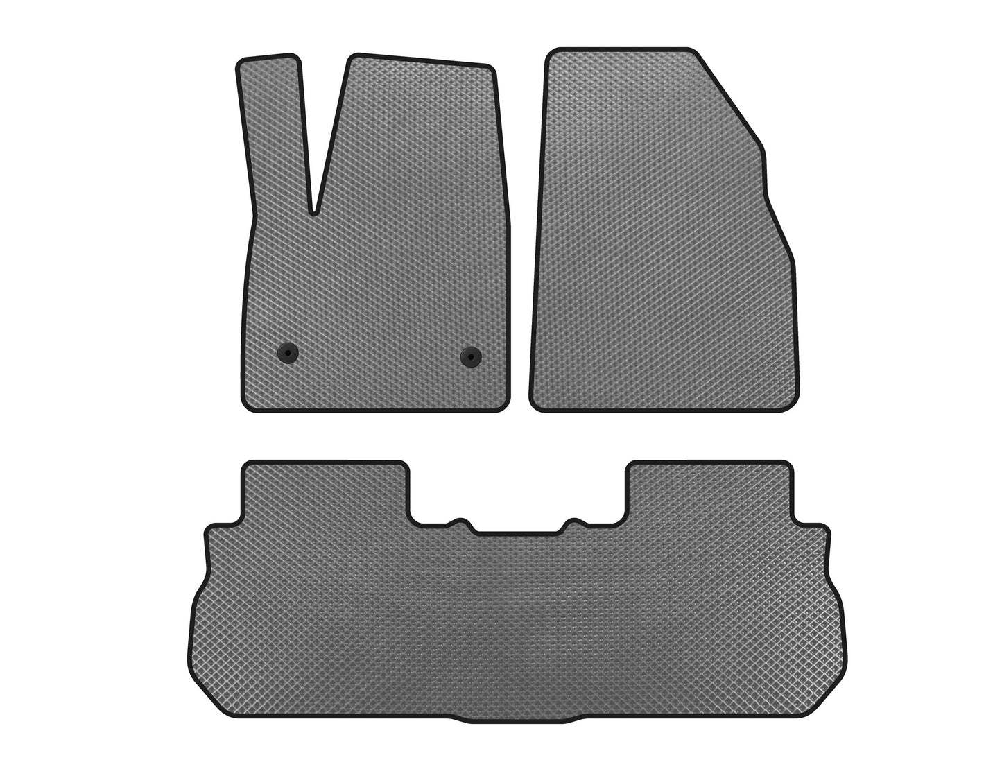 EVA Floor Mats (2 Rows, 2017-2019, Gray) for GMC Acadia 2017- - image 1