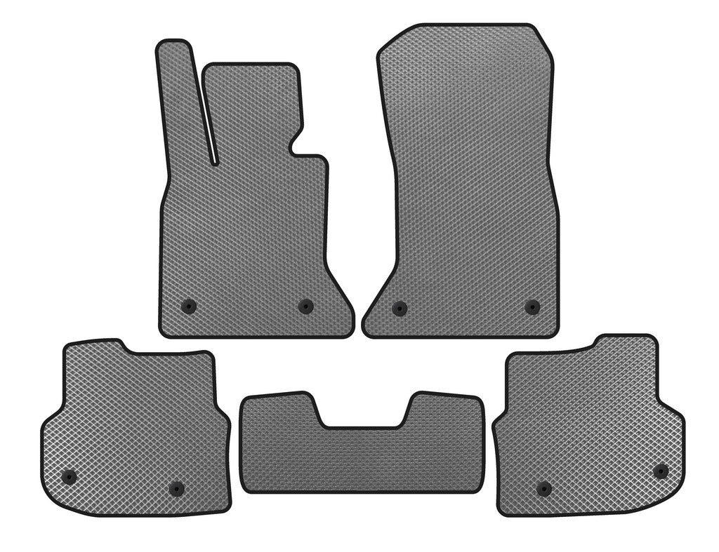 Floor mats 2010-2013 (EVA, gray) for BMW 5 Series F-10/11/07 2010-2016 - image 1