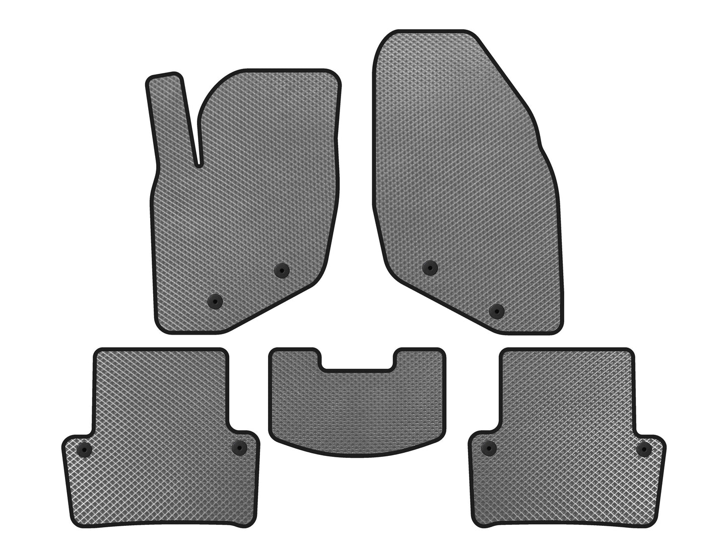 EVA Floor Mats (Gray) for Volvo XC70 2000-2007 - image 1