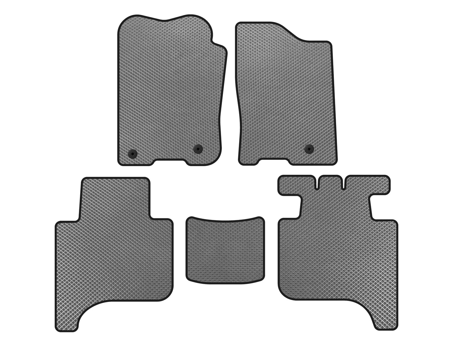 EVA Floor Mats (2 Rows, 2004-2008, Gray) for Infiniti QX56 2004-2010 - image 1