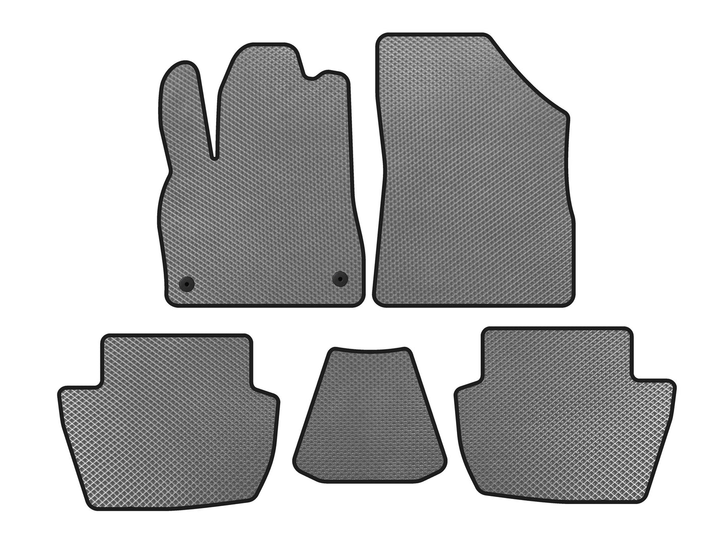 EVA Floor Mats (HB, Hybrid/Automatic, Gray) for Citroen DS-5 2011-2015 - image 1