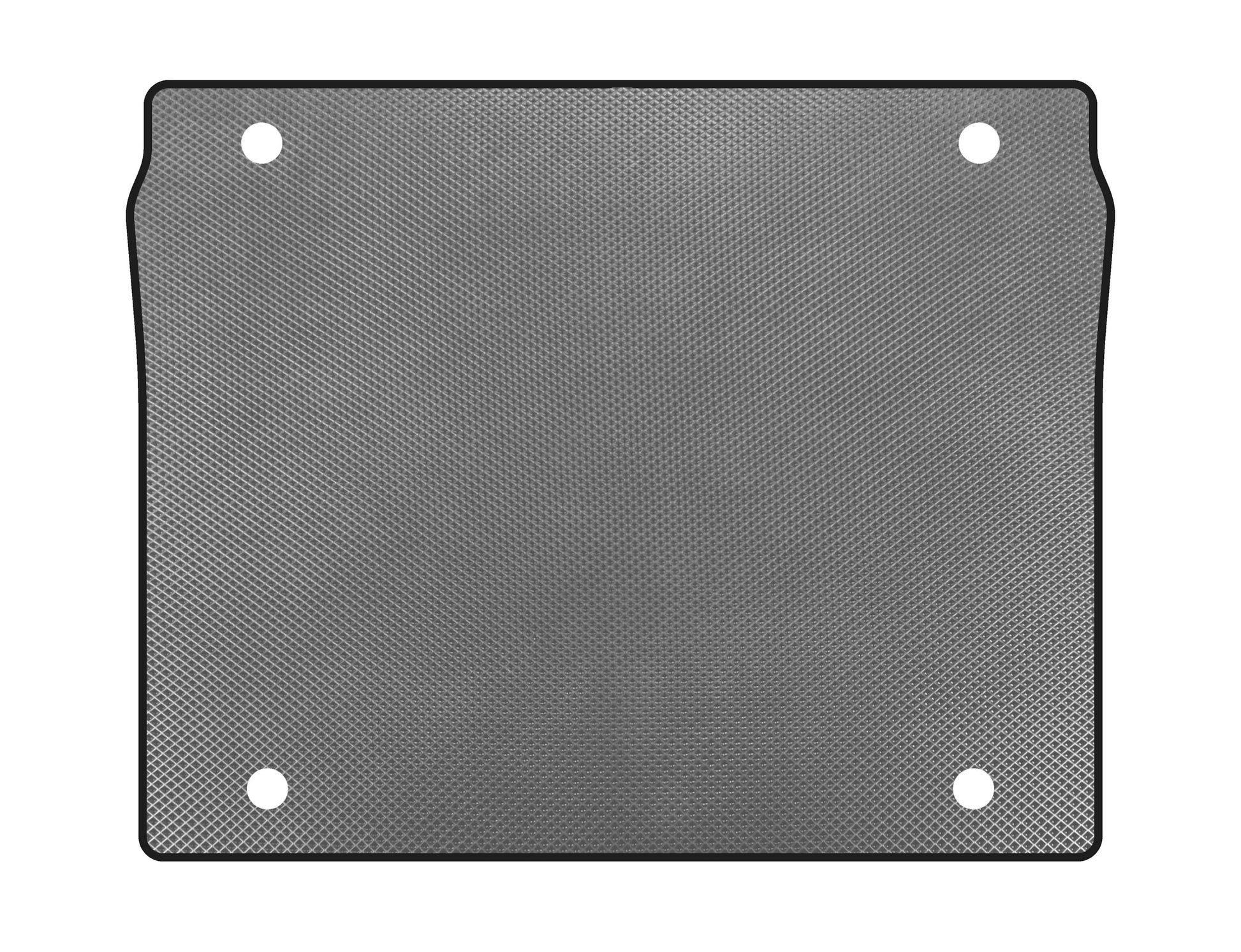 Carpet in the trunk (5-seater/Short base, Gray) for Fiat Doblo II 2010-2022 - image 1