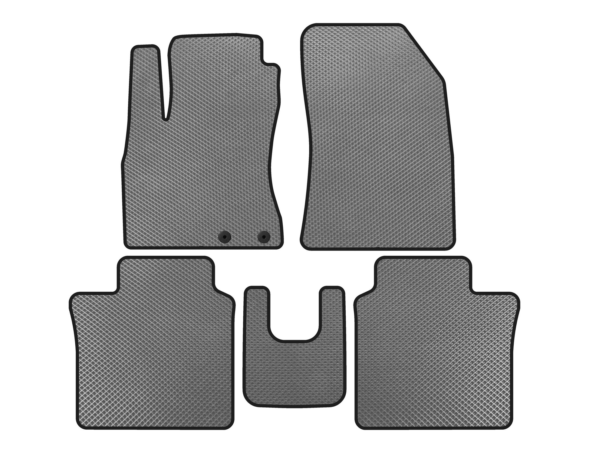 EVA Floor Mats (HB, Gray) for Nissan Note 2012-2020 - image 1