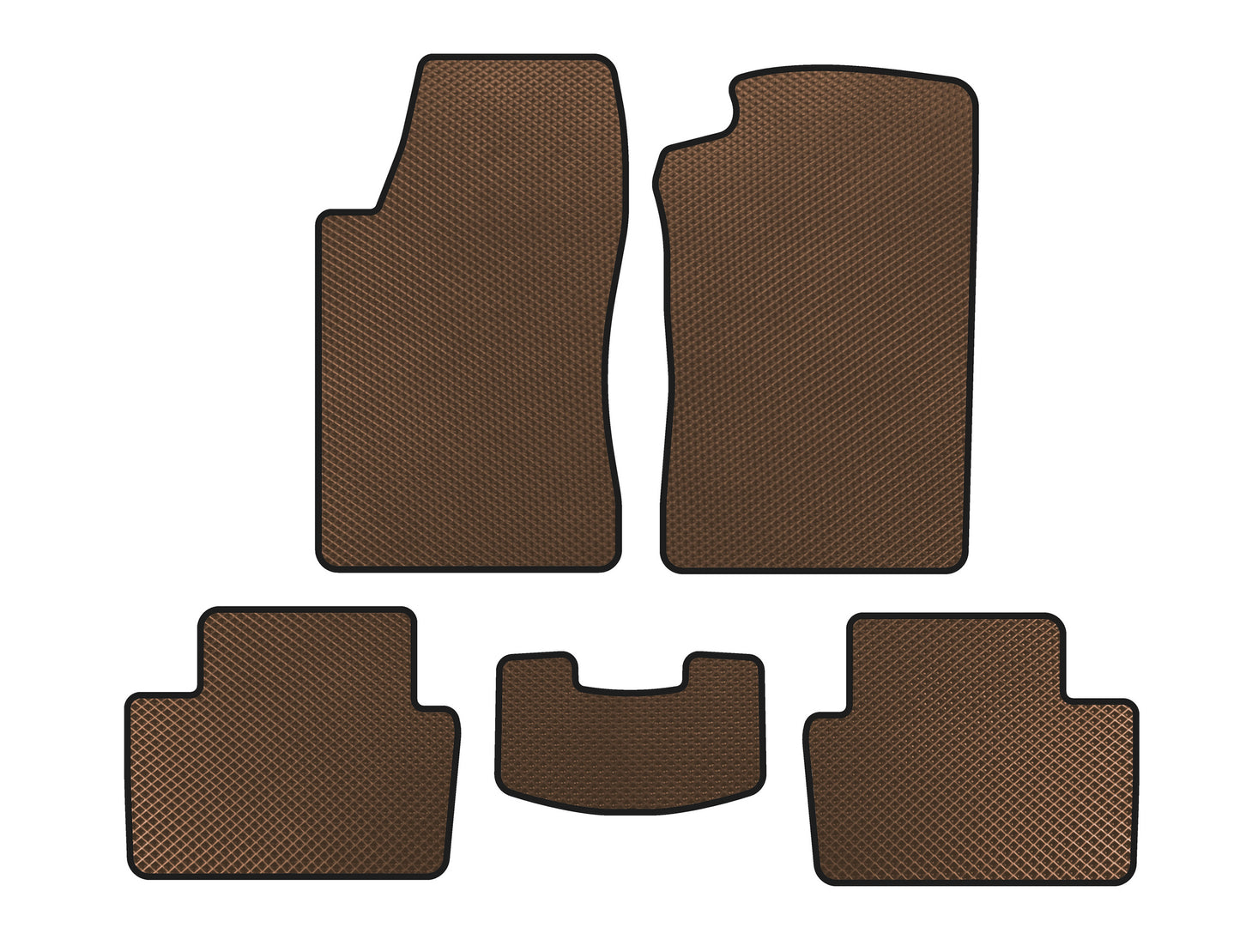 EVA Floor Mats (LB, Brown) for Opel Vectra B 1995-2002 - image 1