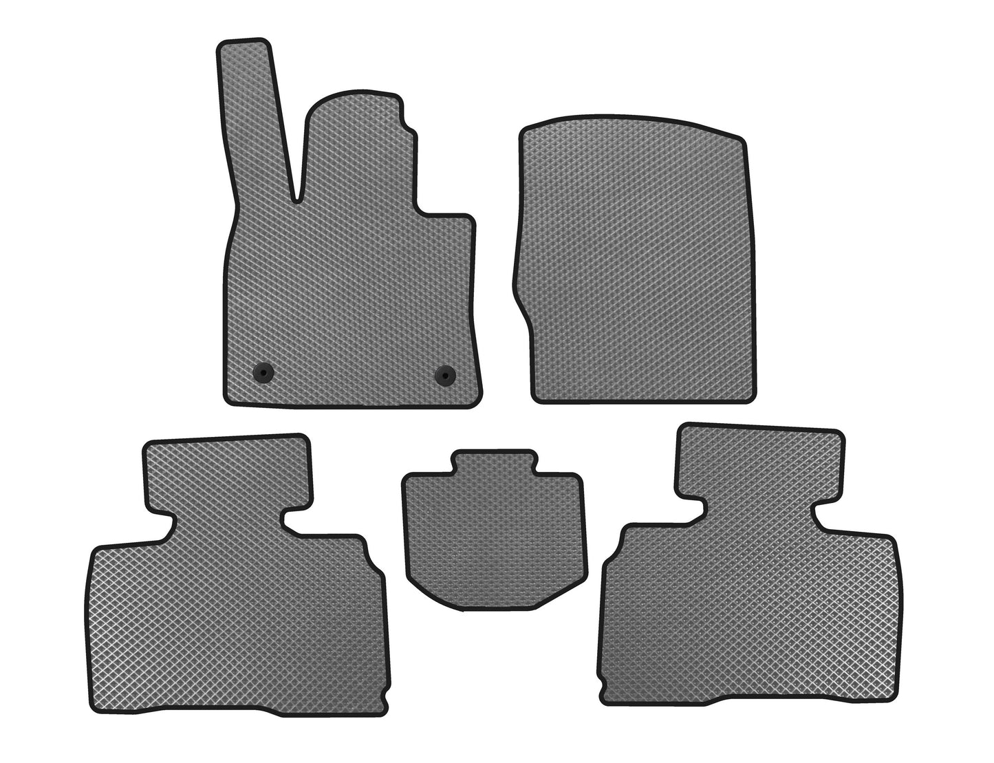 EVA Floor Mats (2 Rows, 7-Seater, Grey) for Ford Explorer 2019- - image 1