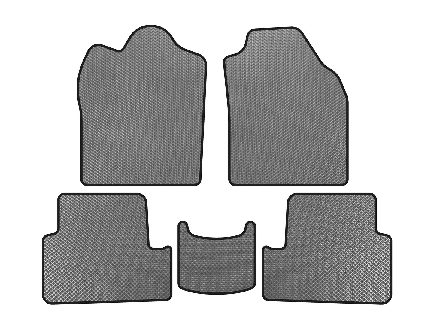 EVA Floor Mats (2009-2012, Gray) for Ford Connect 2010-2013 - image 1