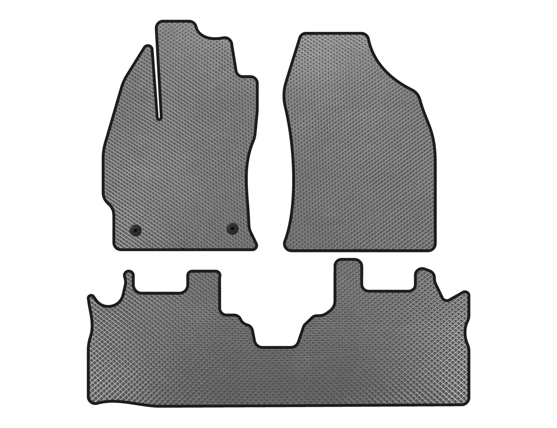 EVA Floor Mats (2 Rows, Gray) for Toyota Prius - image 1