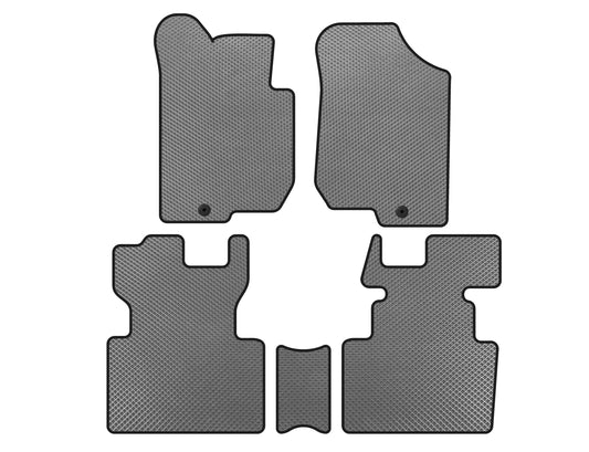EVA floor mats (2006-2012, 2 rows, 7-seater, Gray) for Kia Carens 1999-2012 - image 1