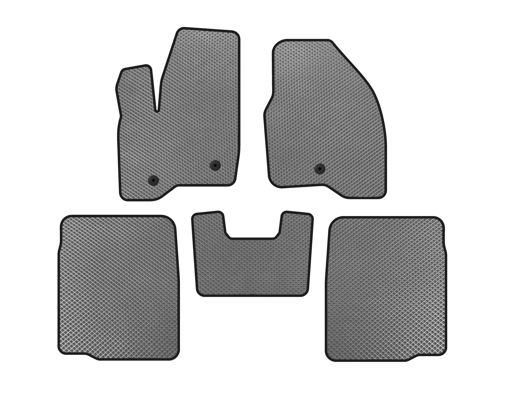 EVA Floor Mats (2 Rows, 2011-2015, Gray) for Ford Explorer 2011-2019 - image 1