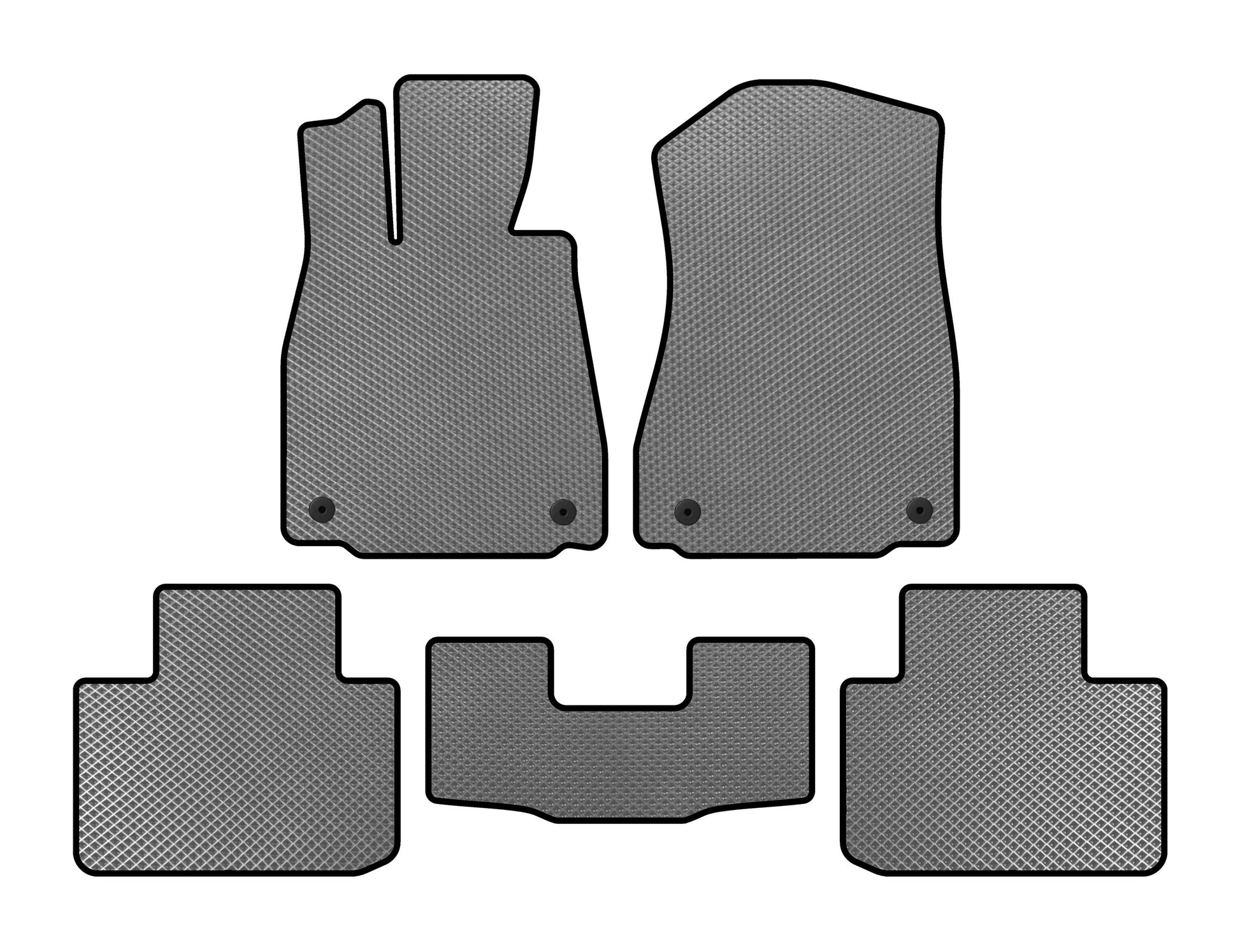EVA floor mats (SD, Non-4WD, Gray) for Lexus IS 2013- - image 1
