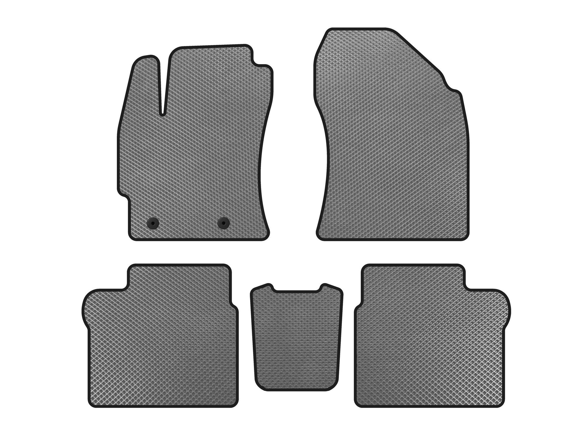 EVA Floor Mats (2016-2019, SD, Gray) for Toyota Corolla 2013-2019 - image 1