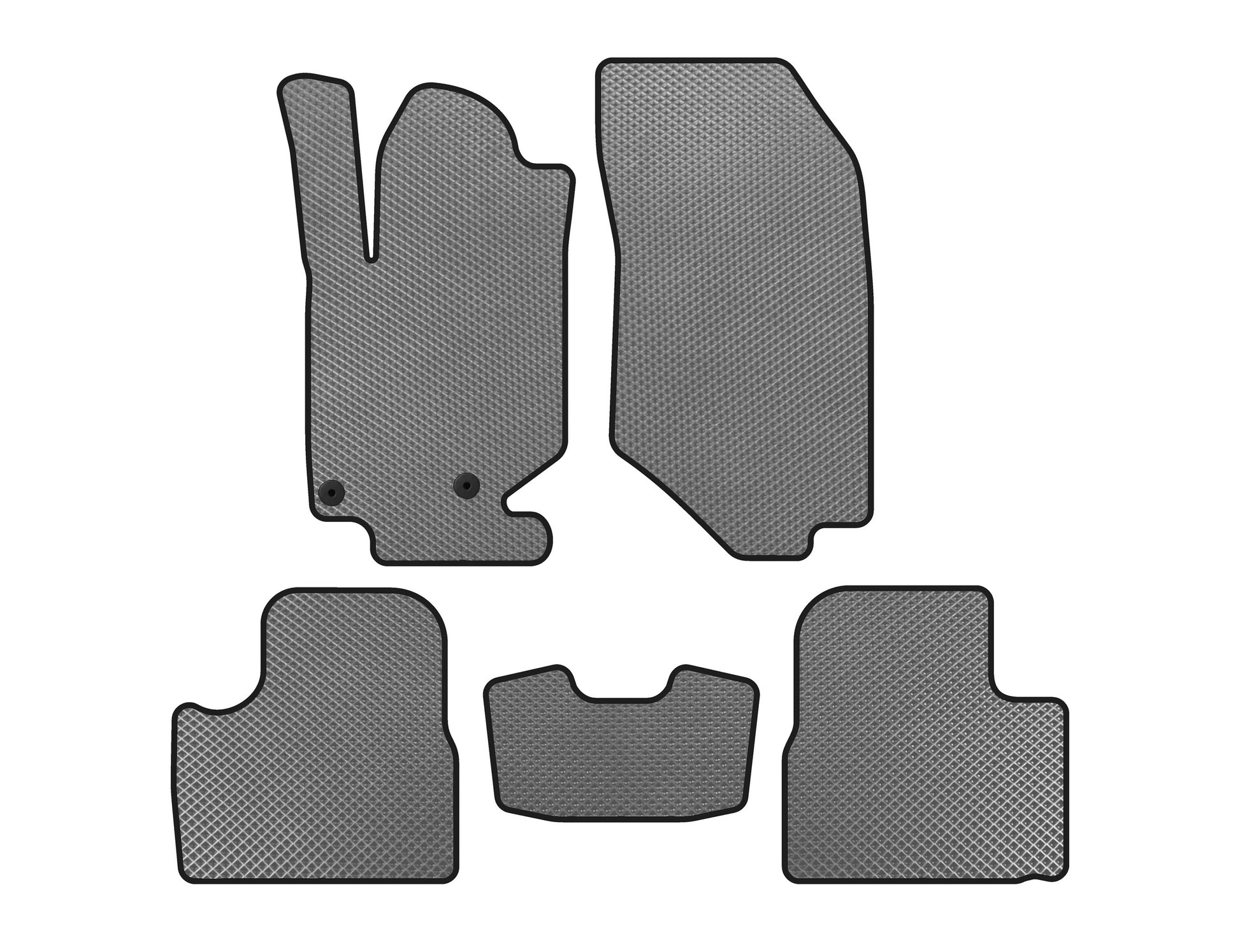 EVA Floor Mats (Gray) for Peugeot 2008 2019- - image 1