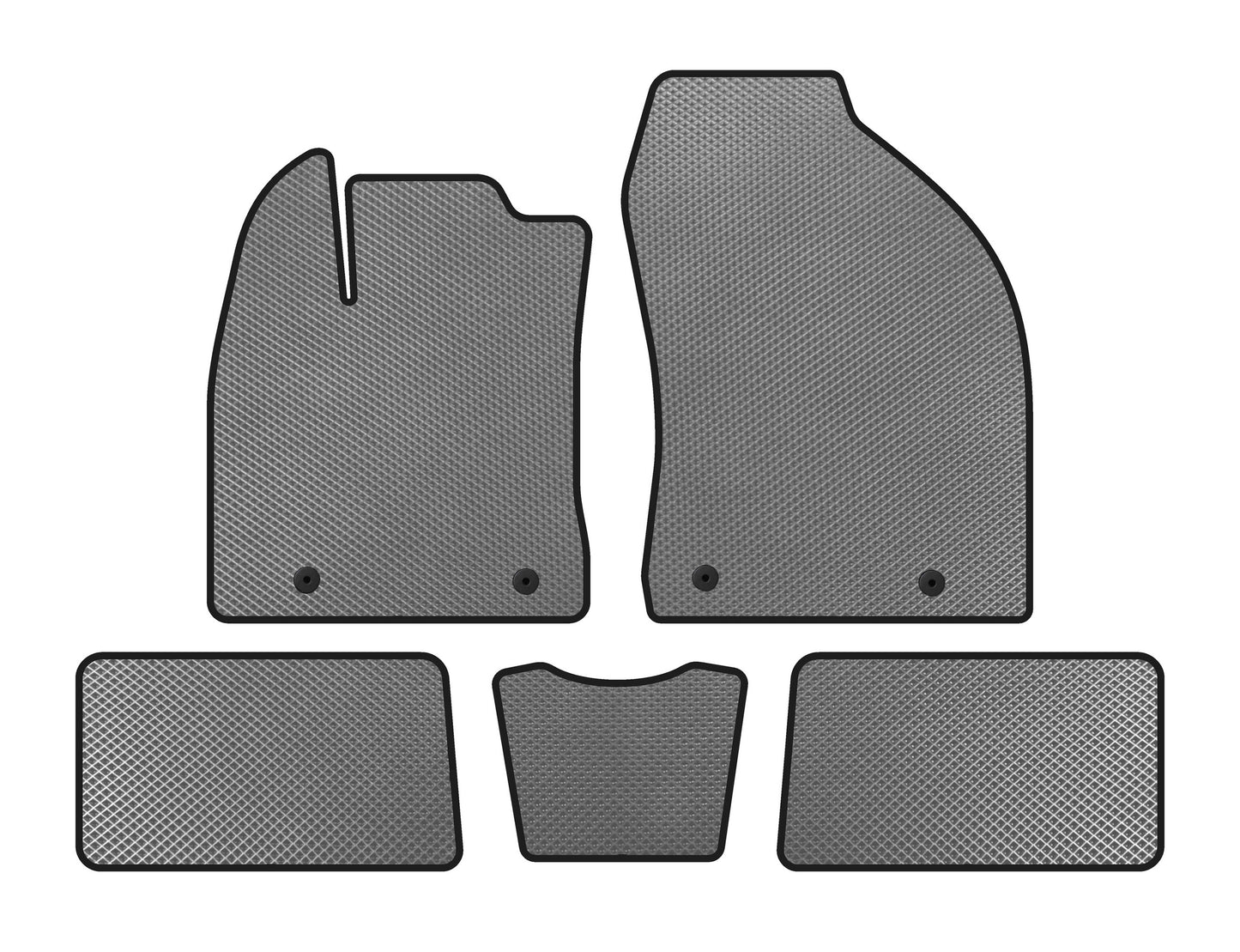 EVA Floor Mats (HB, Hybrid, Gray) for Lexus CT200H 2011-2022 - image 1
